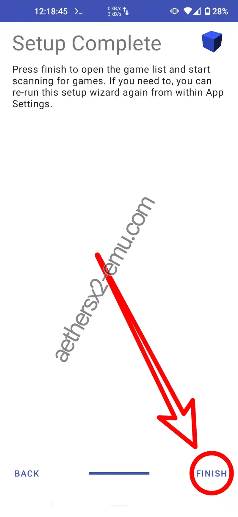 Step 10 AetherSX2 Installation - Finish setup